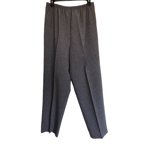 Vtg 3 Piece Pant / Skirt Suit Gray & Red Size 12 - Picture 9 of 14